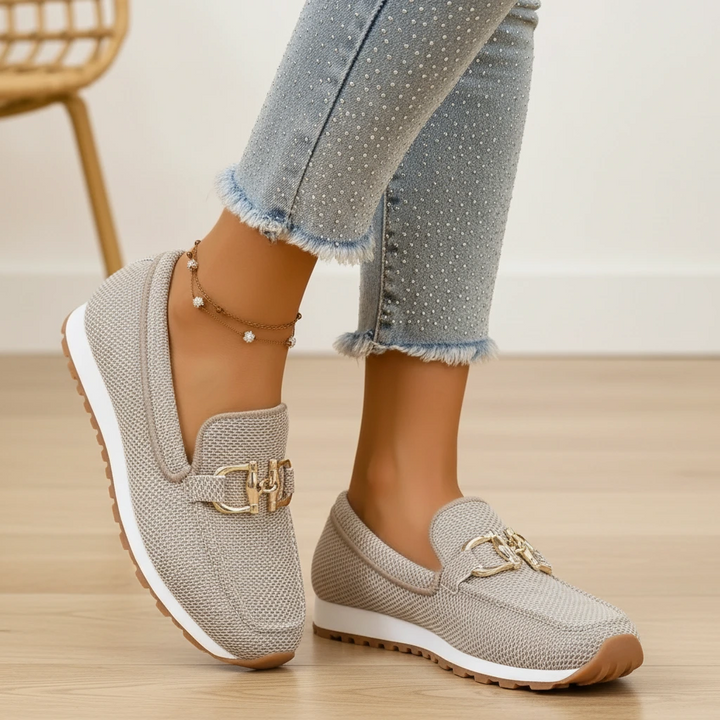Classic Chain Detail Comfort Loafers