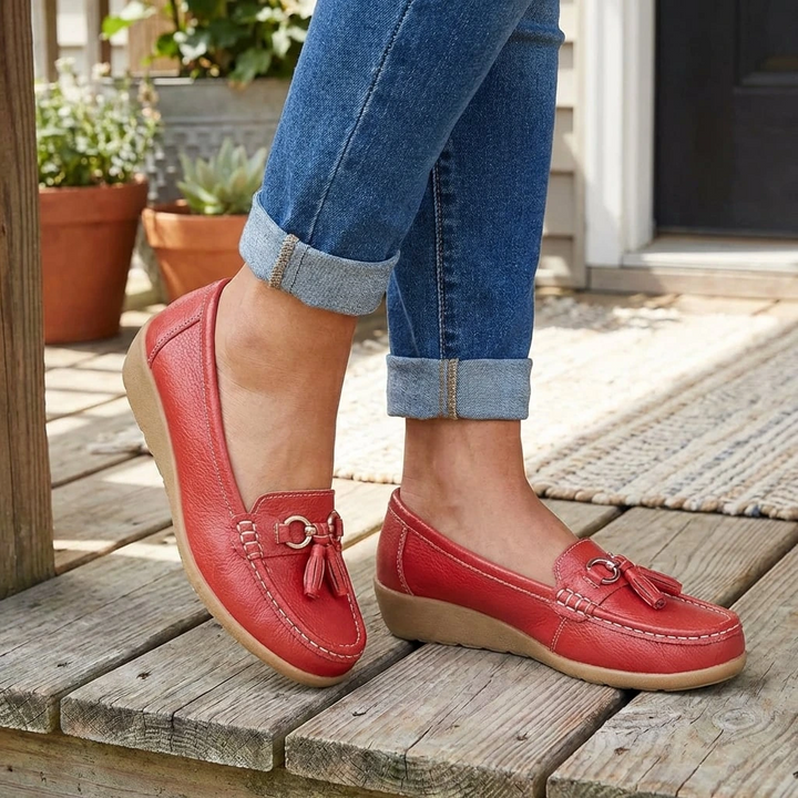 Women’s Orthopedic Slip-On Loafers with Cushioned Sole