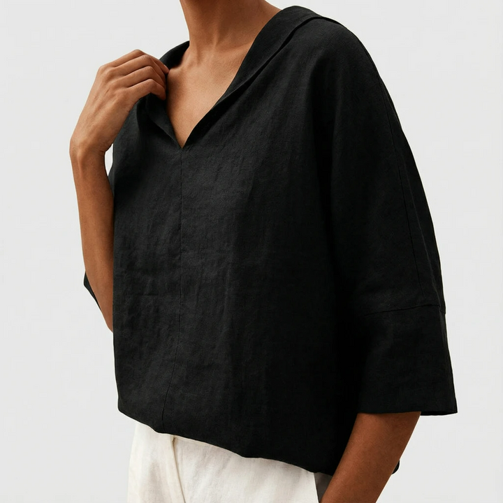 Elegant V-Neck Everyday Top