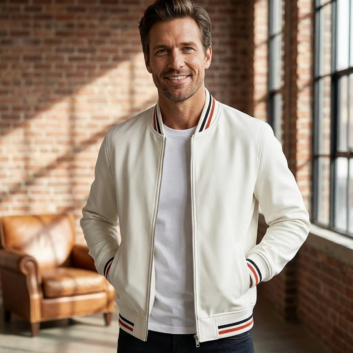 Classic Zip-Up Bomber Jacket