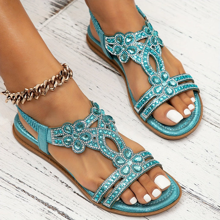 Zarielle | Glamorous Rhinestone Sandals