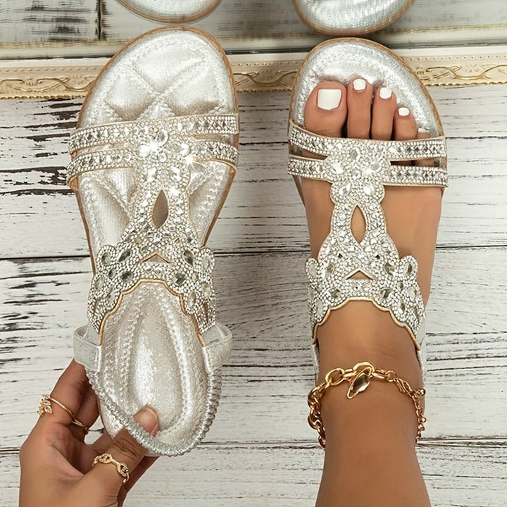 Zarielle | Glamorous Rhinestone Sandals