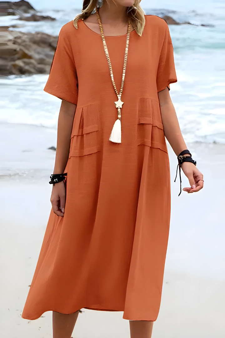 Callista | Relaxed Boho Midi Dress