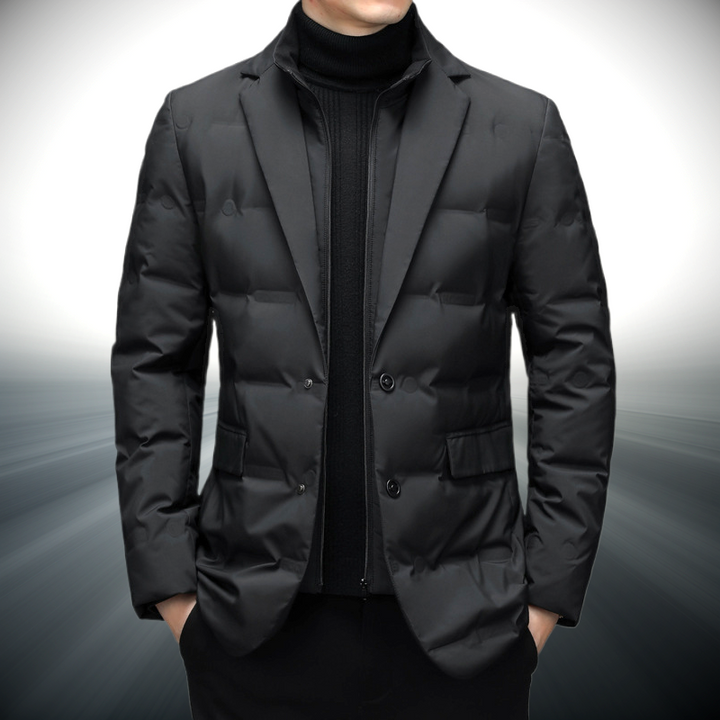 Men’s Quilted Tailored Blazer Jacket