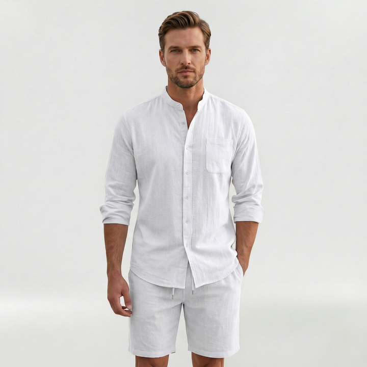 Julian | Men’s Relaxed-Fit Long-Sleeve Resort Co-Ord Set