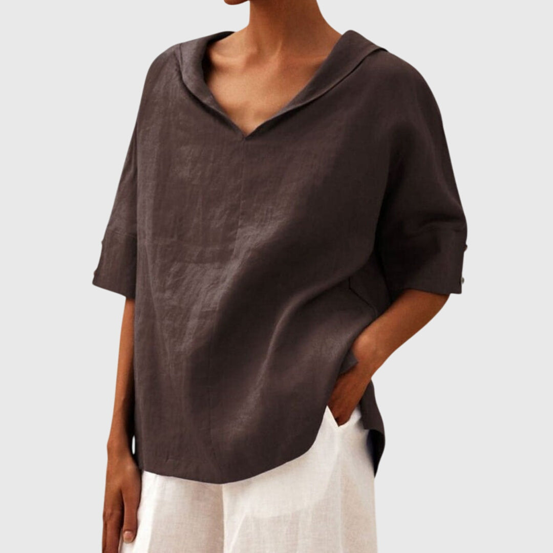 Elegant V-Neck Everyday Top