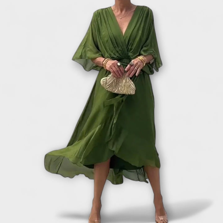 Sofia | Elegant Flow Midi Dress