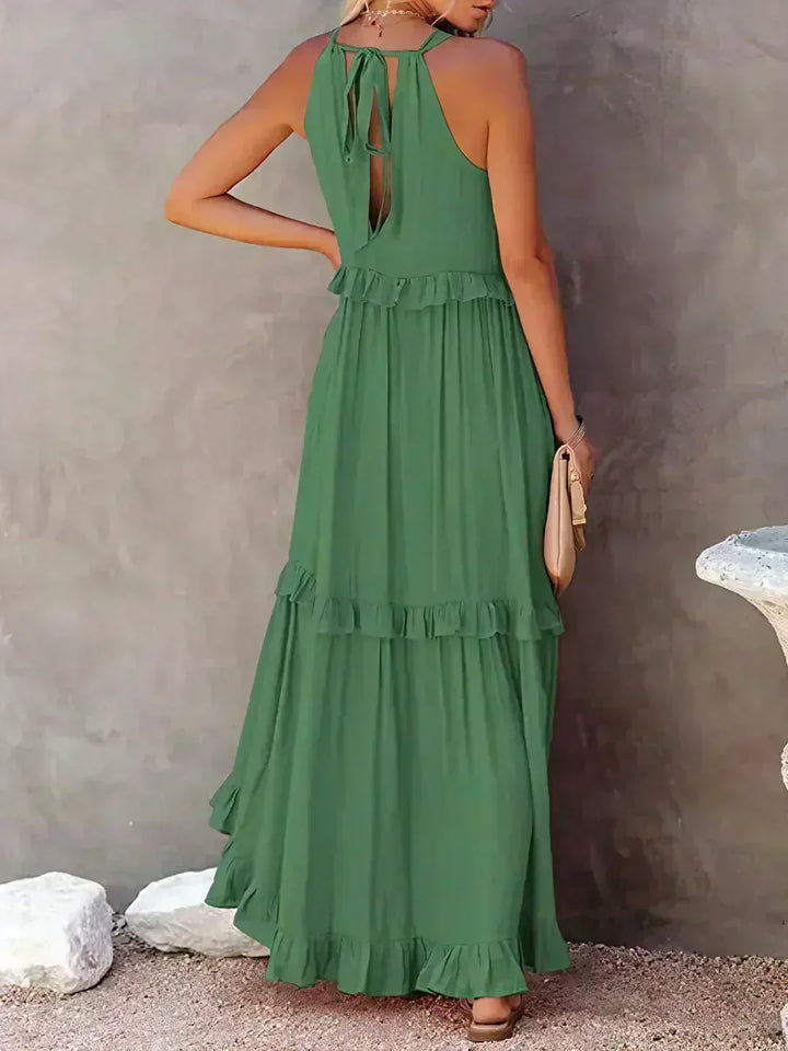Zerina | Flowing Ruffle Maxi Dress