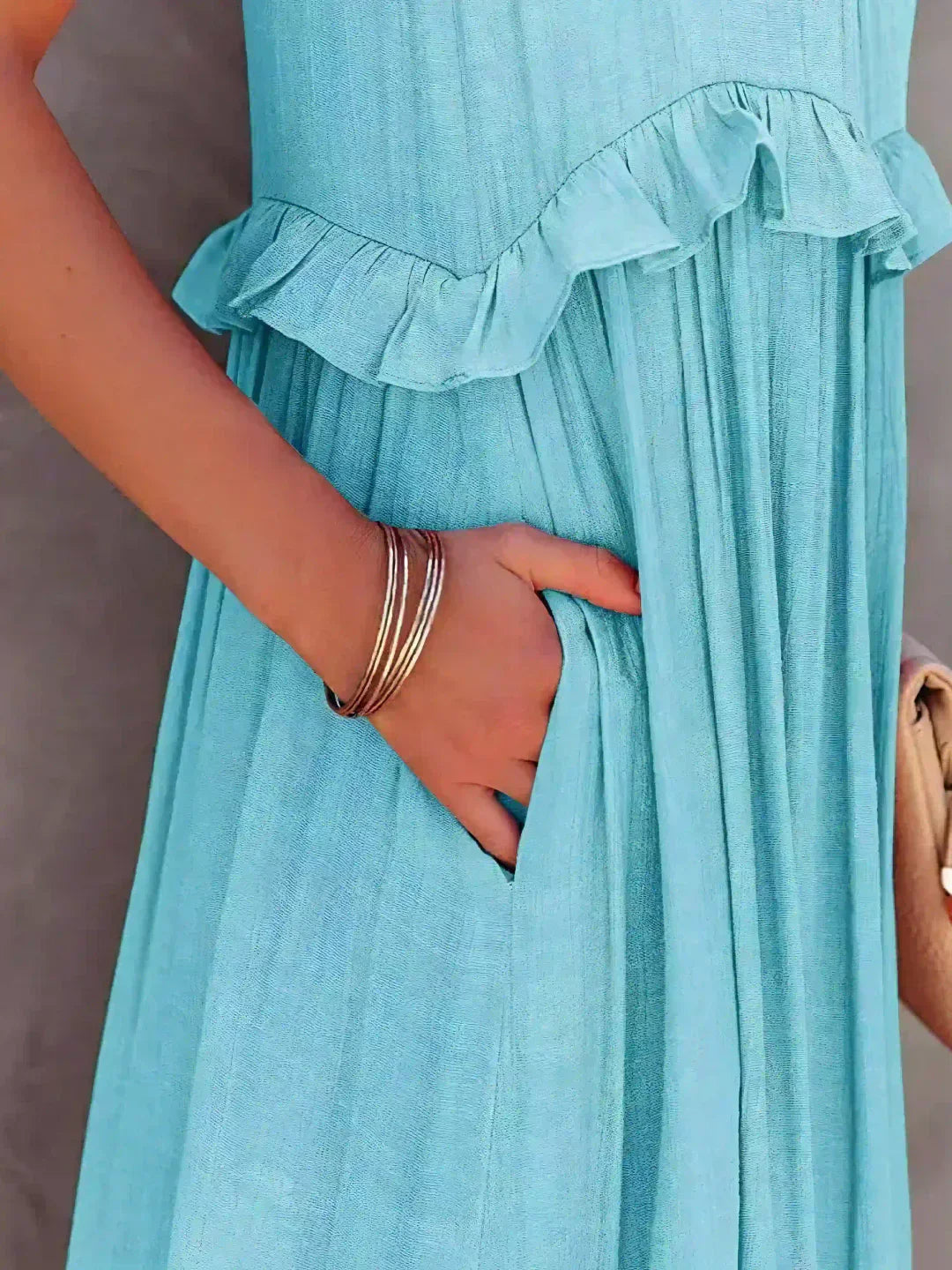Zerina | Flowing Ruffle Maxi Dress