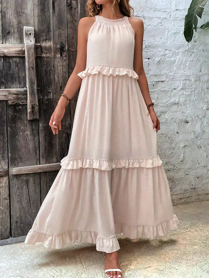 Zerina | Flowing Ruffle Maxi Dress