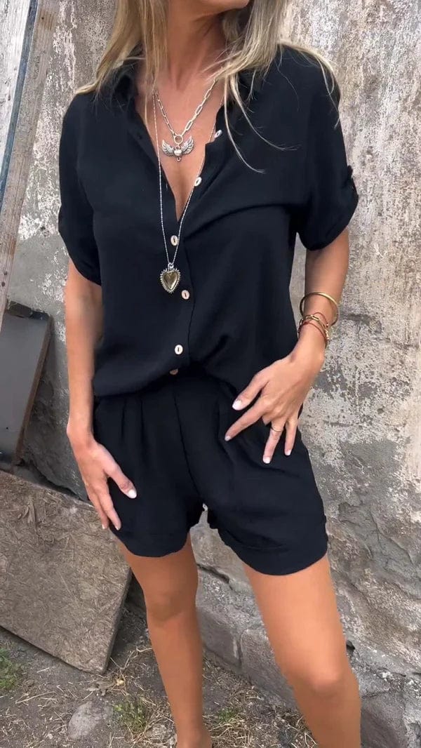 Sienna | Relaxed Chic Shirt & Shorts Set