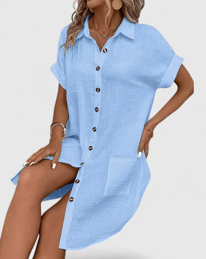 Rhea | Relaxed Button-Down Summer Dress