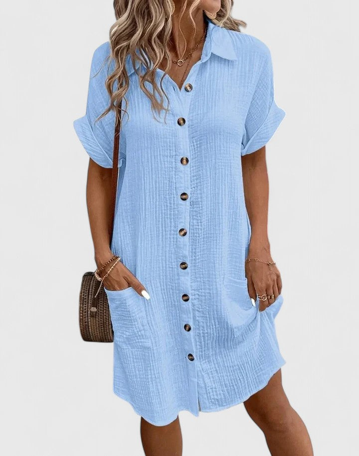 Rhea | Relaxed Button-Down Summer Dress