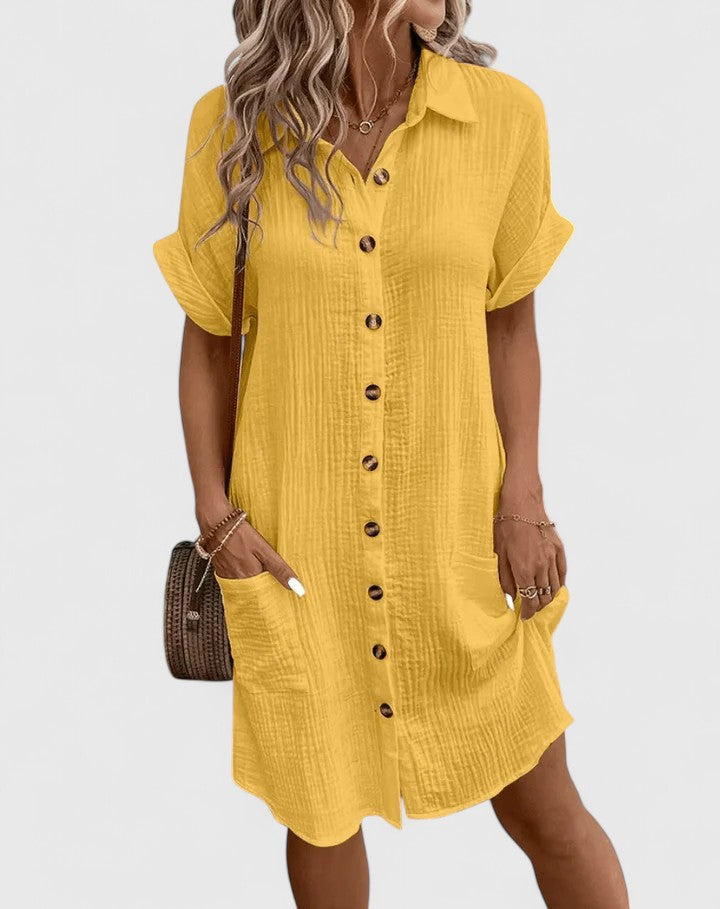 Rhea | Relaxed Button-Down Summer Dress
