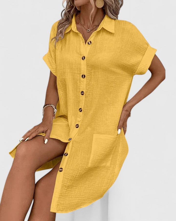 Rhea | Relaxed Button-Down Summer Dress
