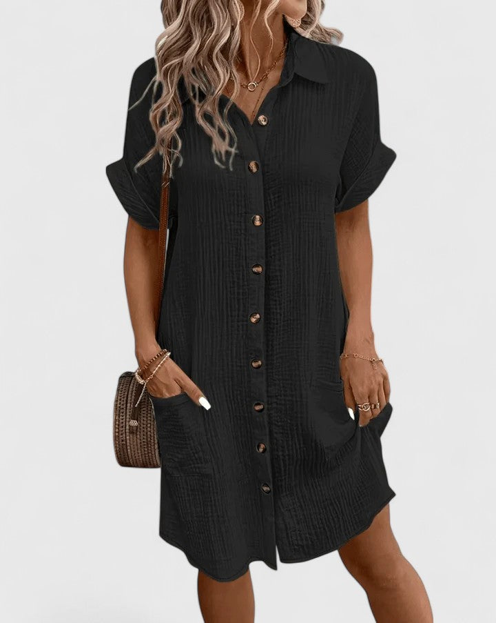 Rhea | Relaxed Button-Down Summer Dress