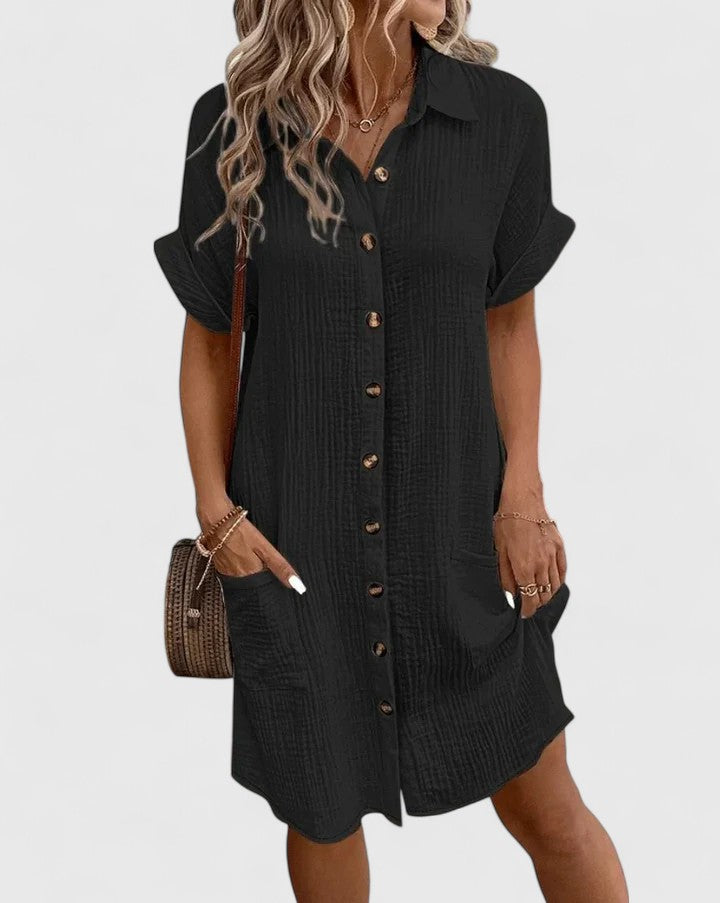 Rhea | Relaxed Button-Down Summer Dress