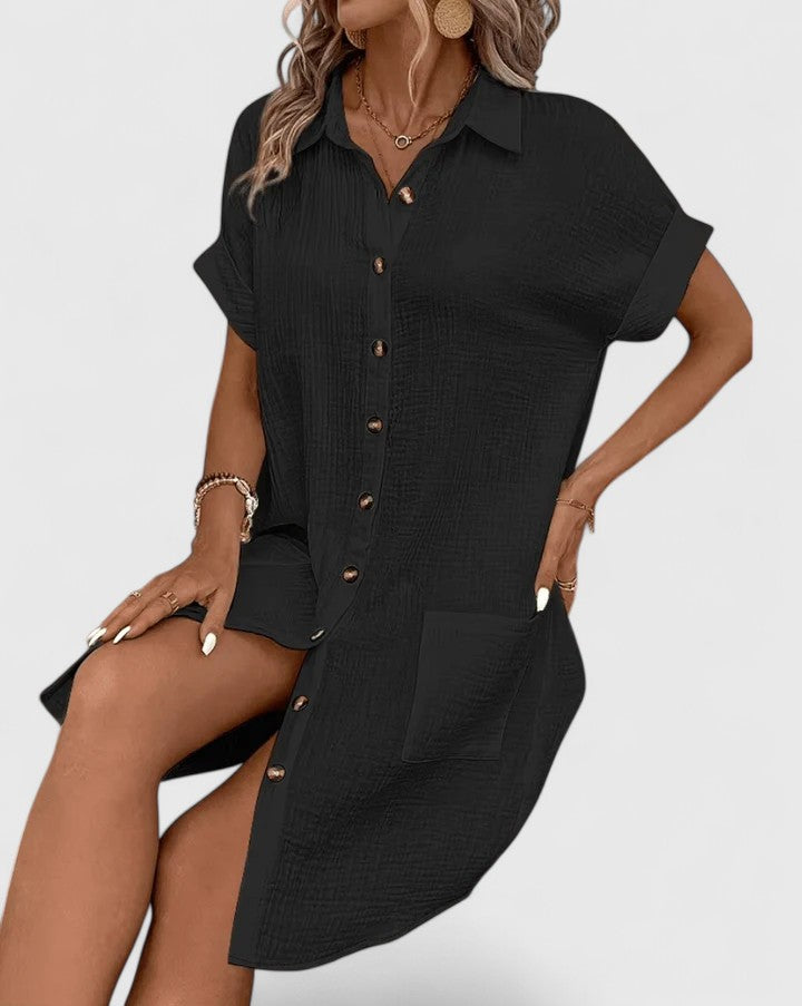 Rhea | Relaxed Button-Down Summer Dress