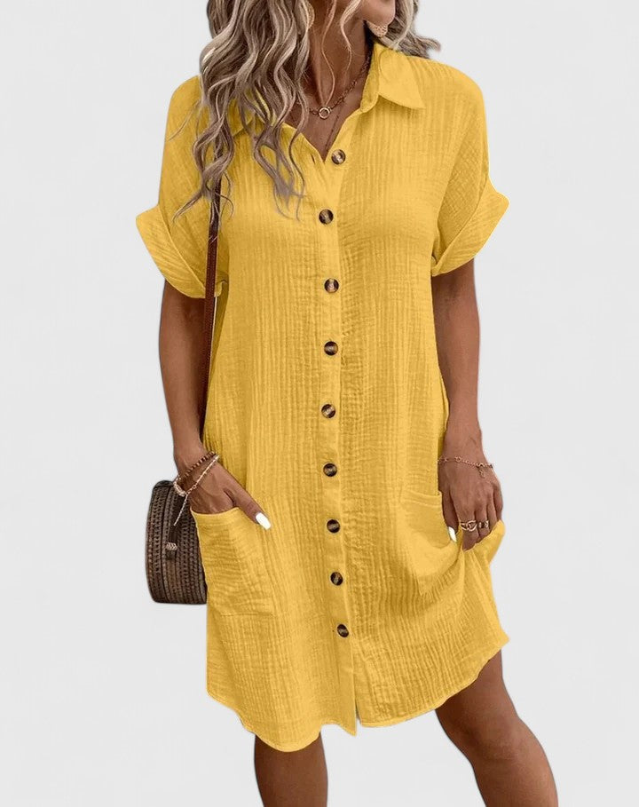 Rhea | Relaxed Button-Down Summer Dress