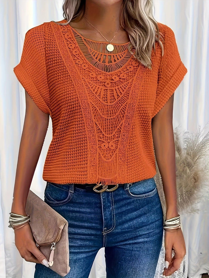 Clio | Knitted Top with Intricate Detailing