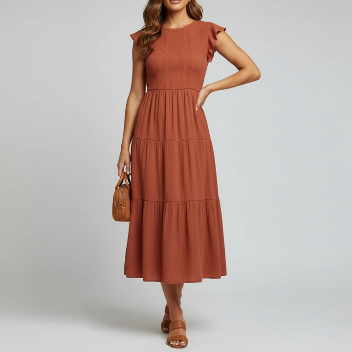 Zerella | Elegant Tummy Control Midi Dress