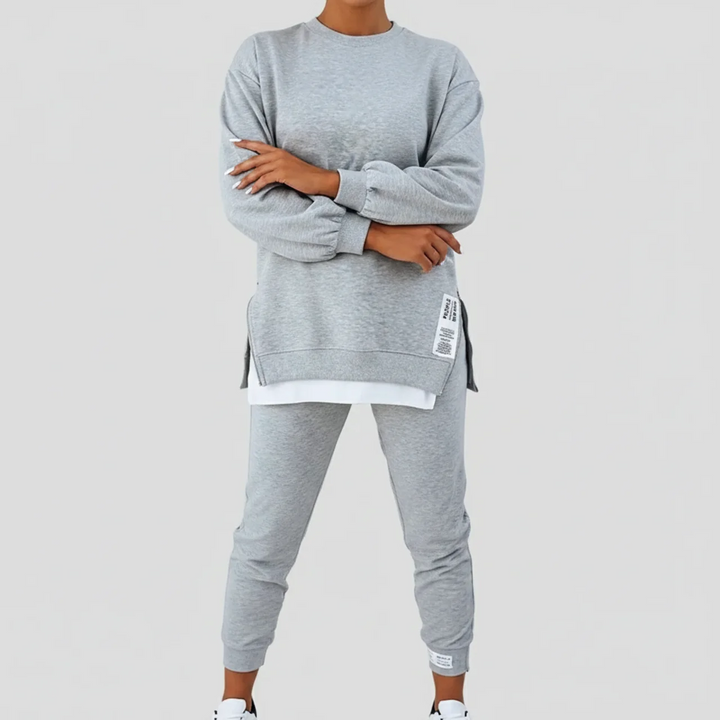 Elvara | Casual Relaxed Zip Detail Lounge Set