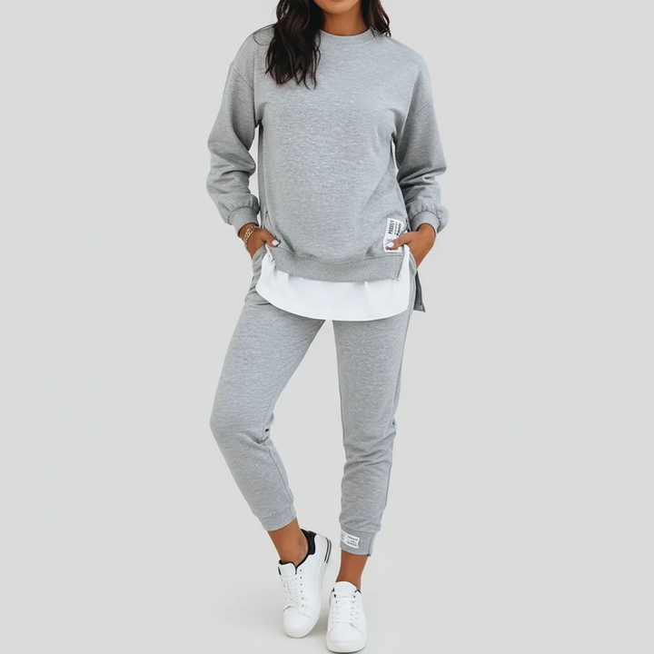 Elvara | Casual Relaxed Zip Detail Lounge Set