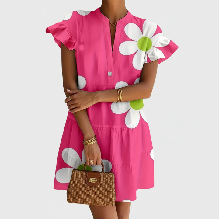 Aurelia | Women’s Floral Tiered Empire-Waist Dress
