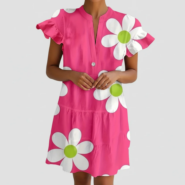 Aurelia | Women’s Floral Tiered Empire-Waist Dress