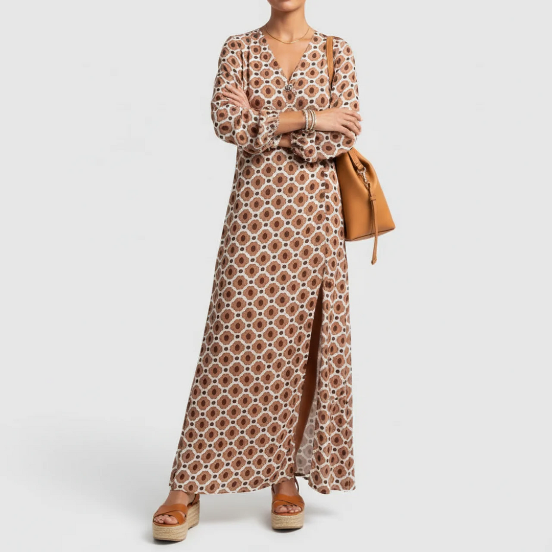 Solmira | Draped Tummy Control Maxi Dress