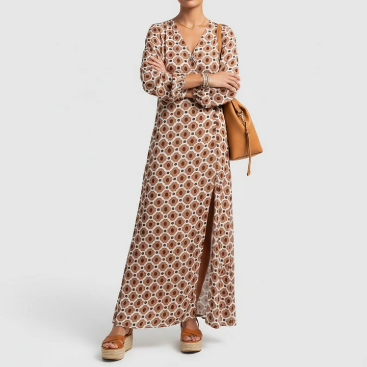 Solmira | Draped Tummy Control Maxi Dress