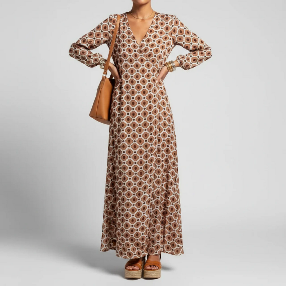 Solmira | Draped Tummy Control Maxi Dress