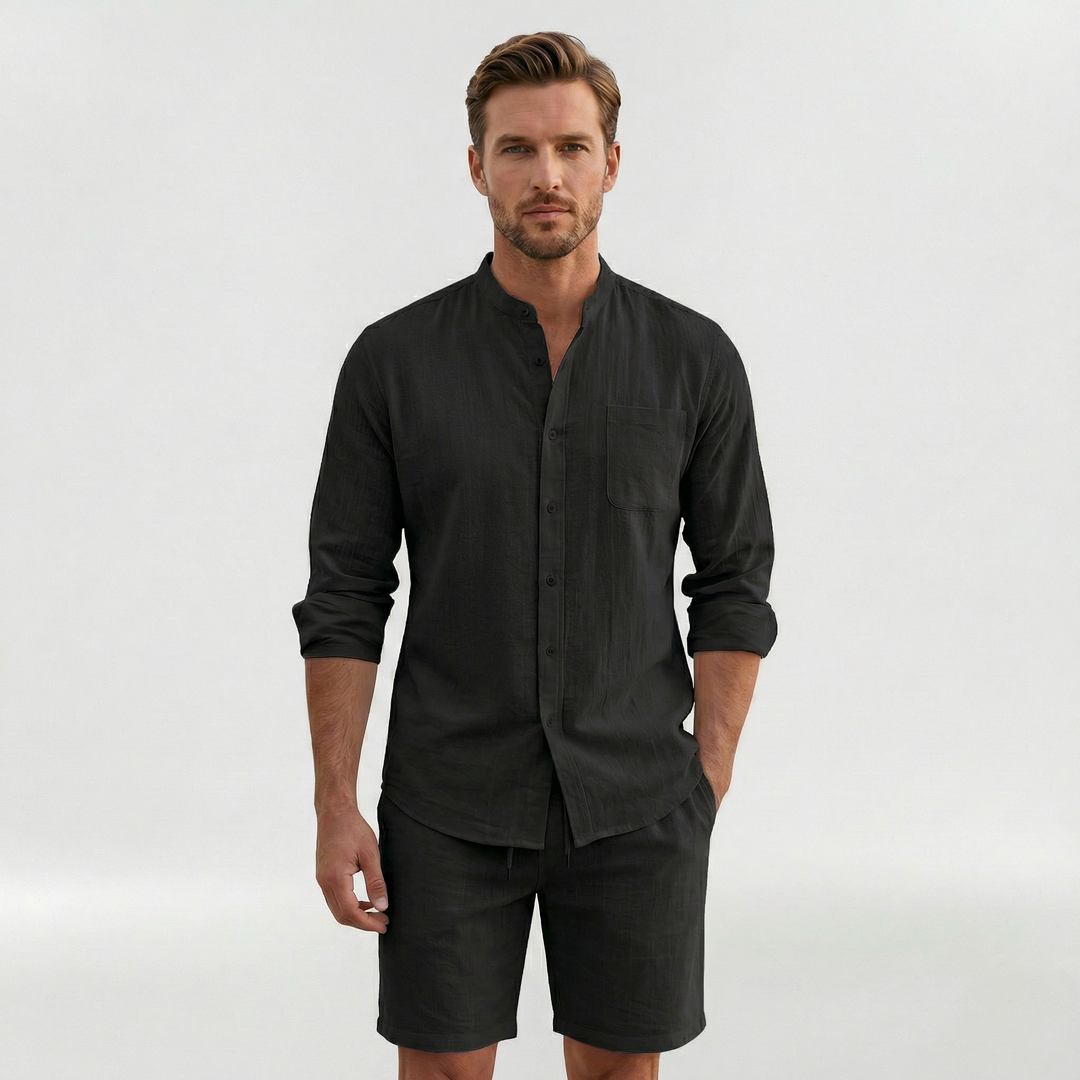 Julian | Men’s Relaxed-Fit Long-Sleeve Resort Co-Ord Set