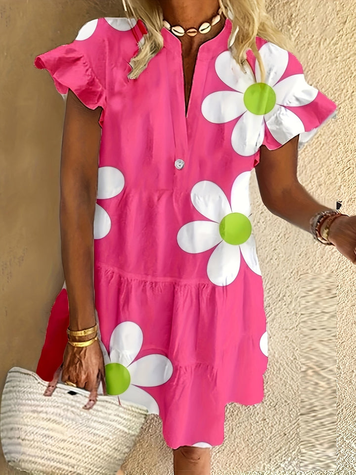 Aurelia | Women’s Floral Tiered Empire-Waist Dress