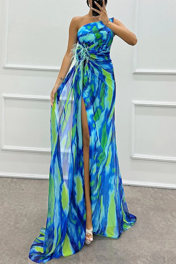 Averie | Strapless Draped Evening Gown