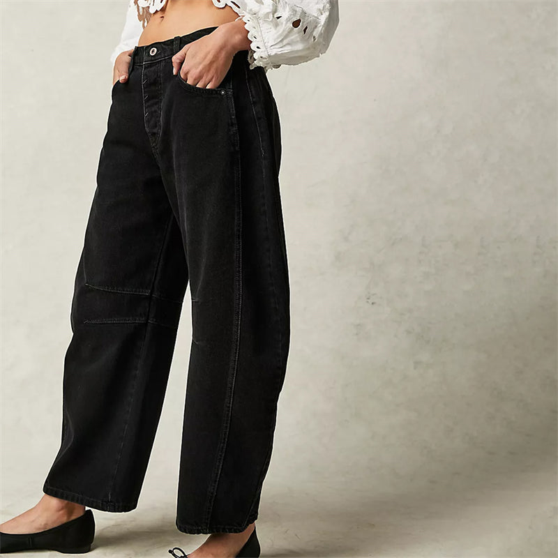 Relaxed Straight-Leg Pants