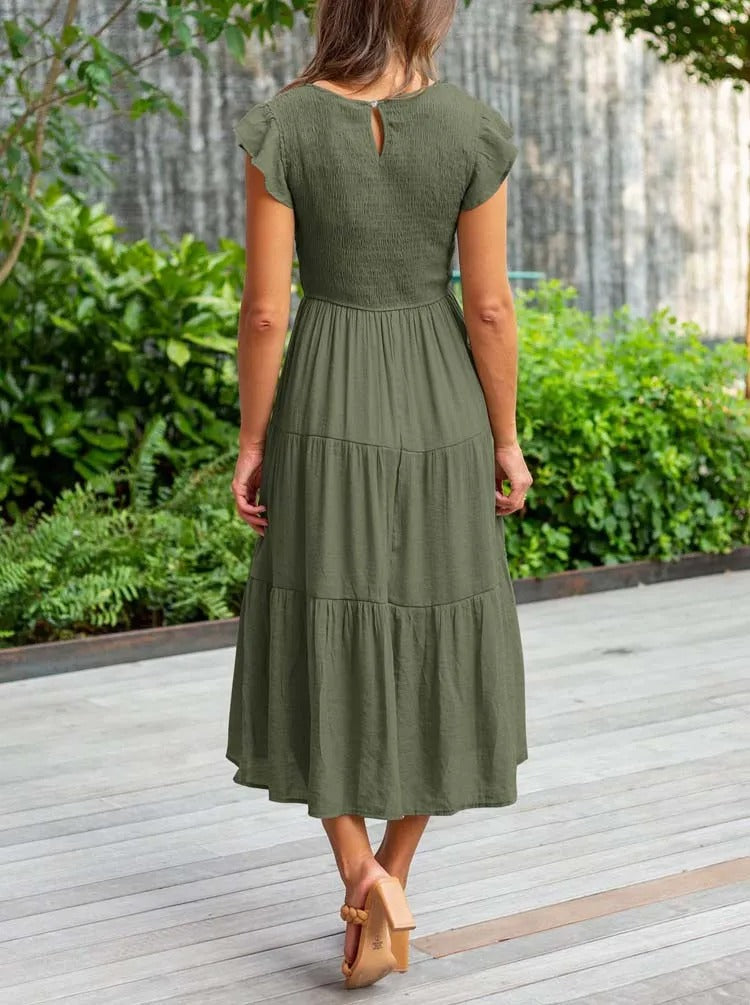 Zerella | Elegant Tummy Control Midi Dress
