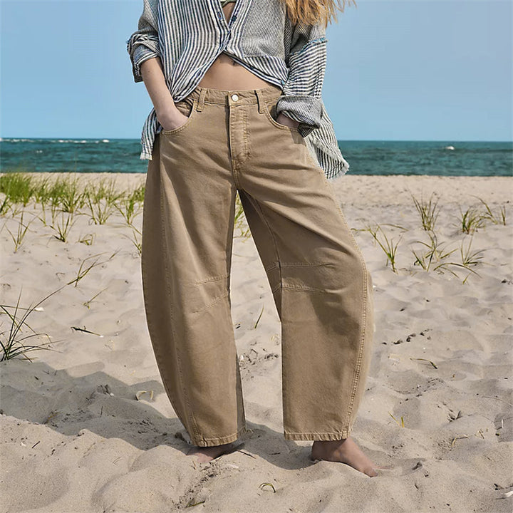Relaxed Straight-Leg Pants