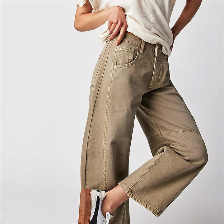 Relaxed Straight-Leg Pants
