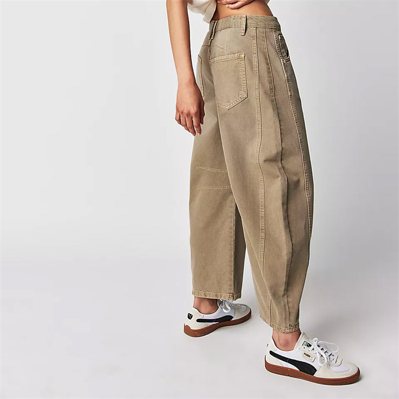 Relaxed Straight-Leg Pants