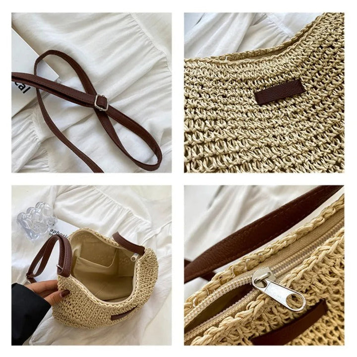 Isla | Woven Summer Shoulder Bag