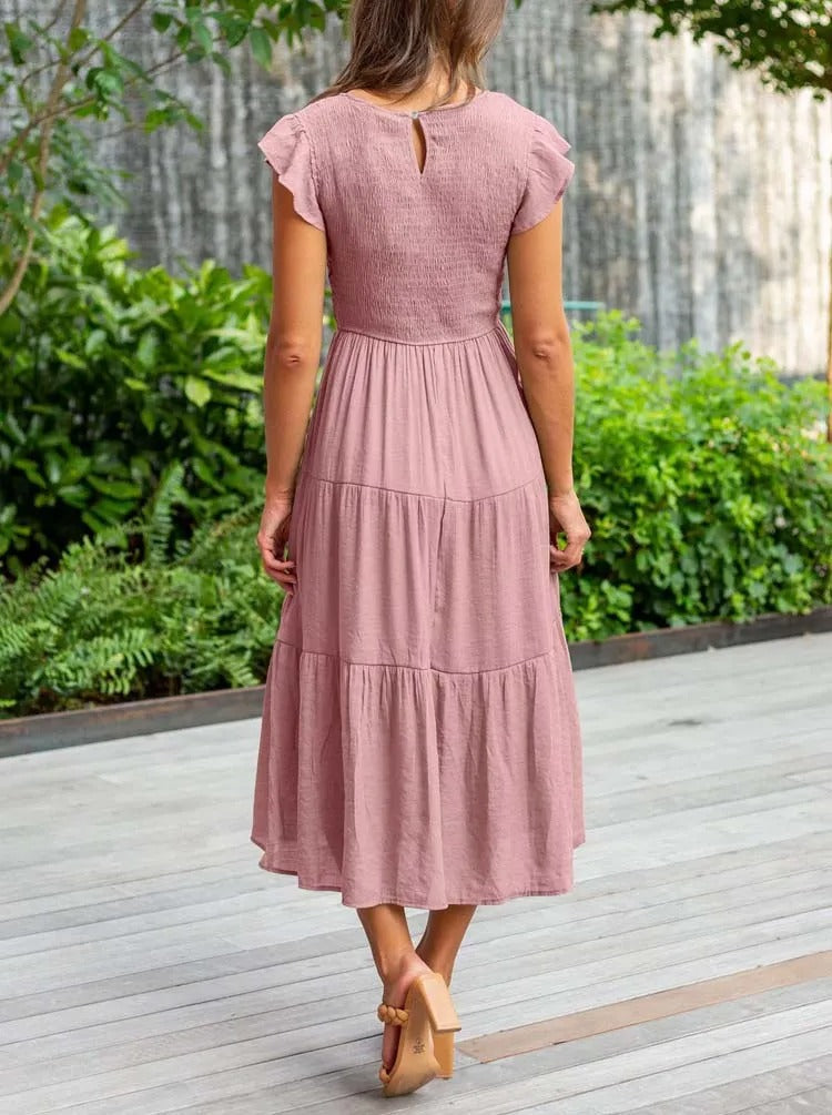Zerella | Elegant Tummy Control Midi Dress