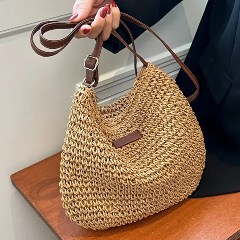 Isla | Woven Summer Shoulder Bag