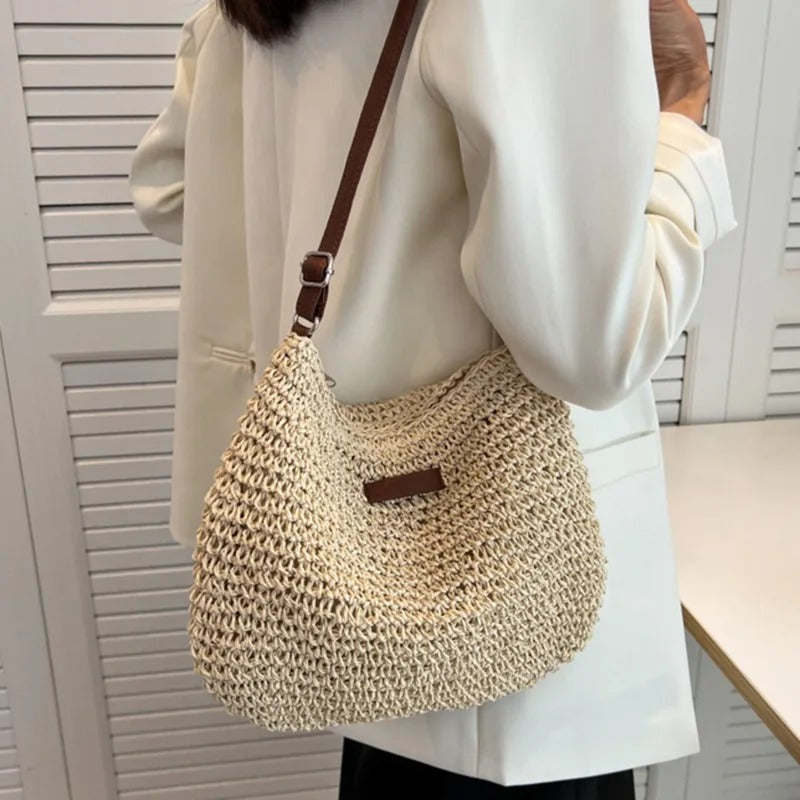 Isla | Woven Summer Shoulder Bag