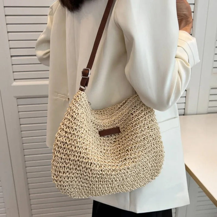Isla | Woven Summer Shoulder Bag