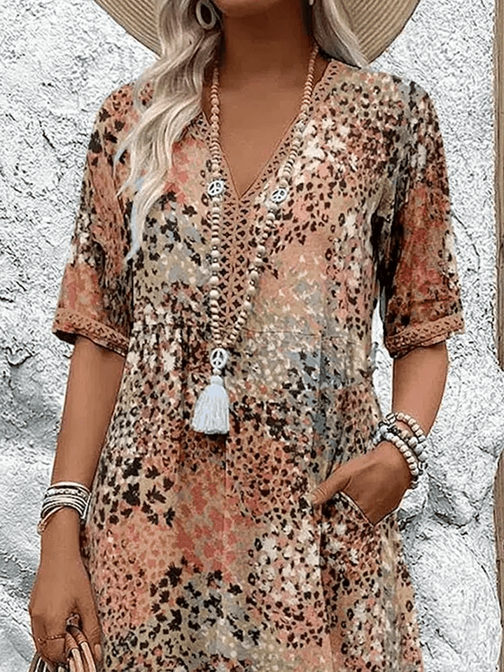 Florence | Vibrant Printed Midi Dress