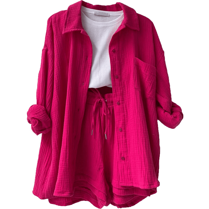 Lyra | Relaxed Overshirt & Shorts Set