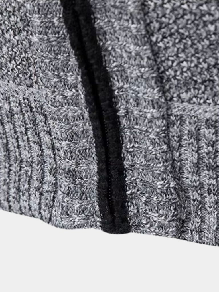 Textured Zip-Up Knit Vest