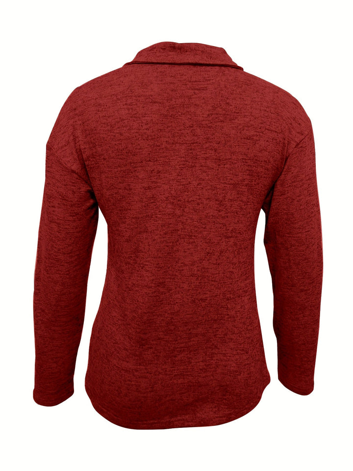 Virella | Stylish Zip-Collar Casual Top