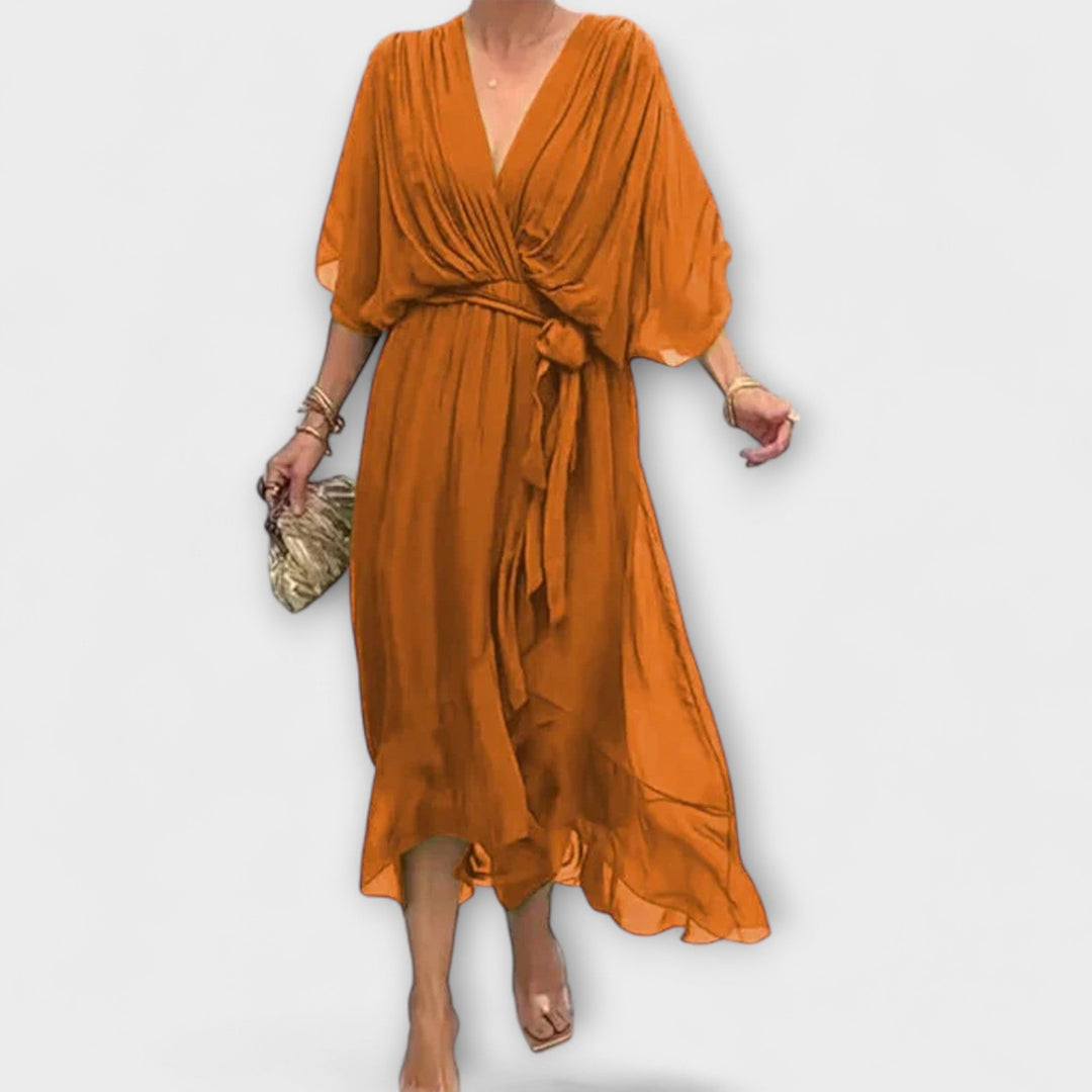 Sofia | Elegant Flow Midi Dress